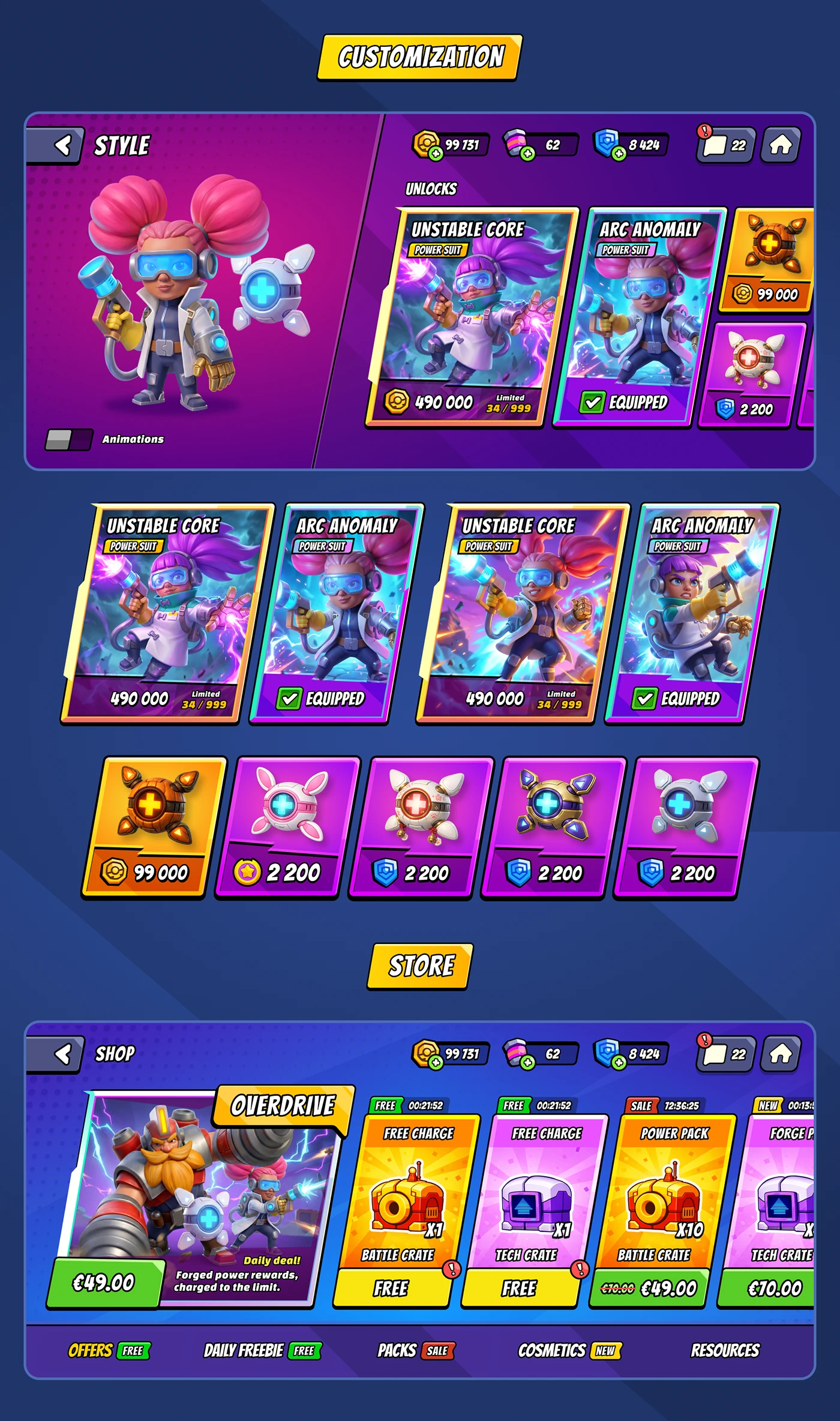 Image 8: Game Art game design mobile game UI/UX game ui 2D art Character design Digital Art game character ILLUSTRATION 