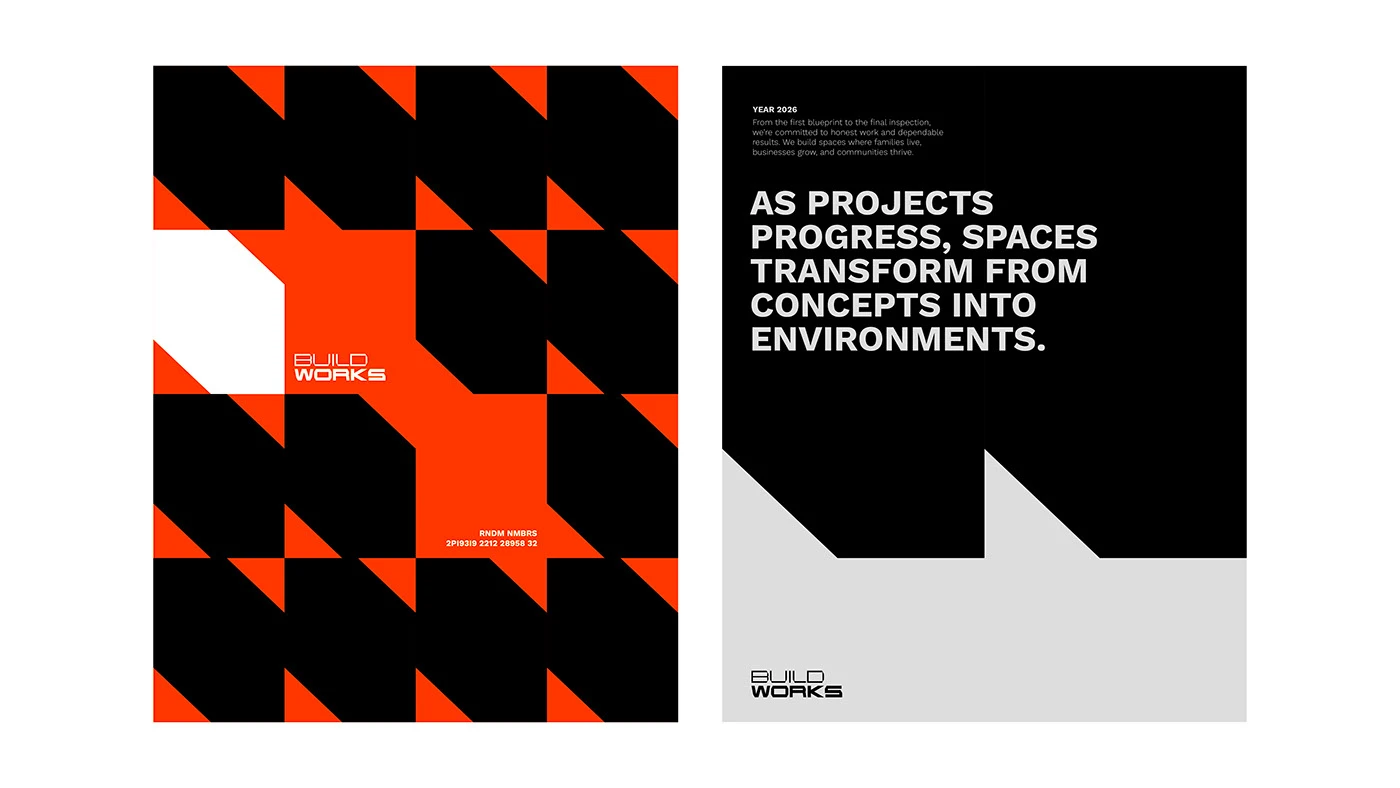 Image 2: BUILDWORKS branding identity detail 2