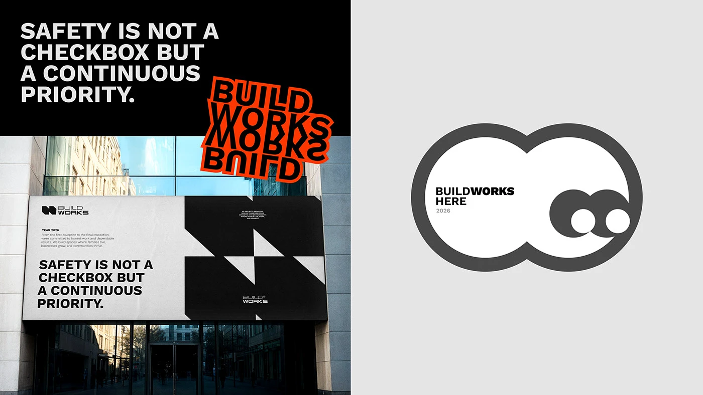 Image 7: BUILDWORKS branding identity detail 7