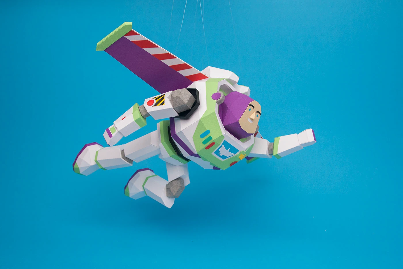 Image 9: toy story pixar Exhibition papercraft Zurg buzz lightyear disney lowpoly sculpture