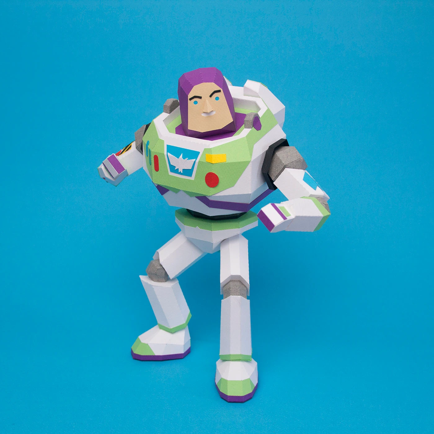 Image 10: toy story pixar Exhibition papercraft Zurg buzz lightyear disney lowpoly sculpture
