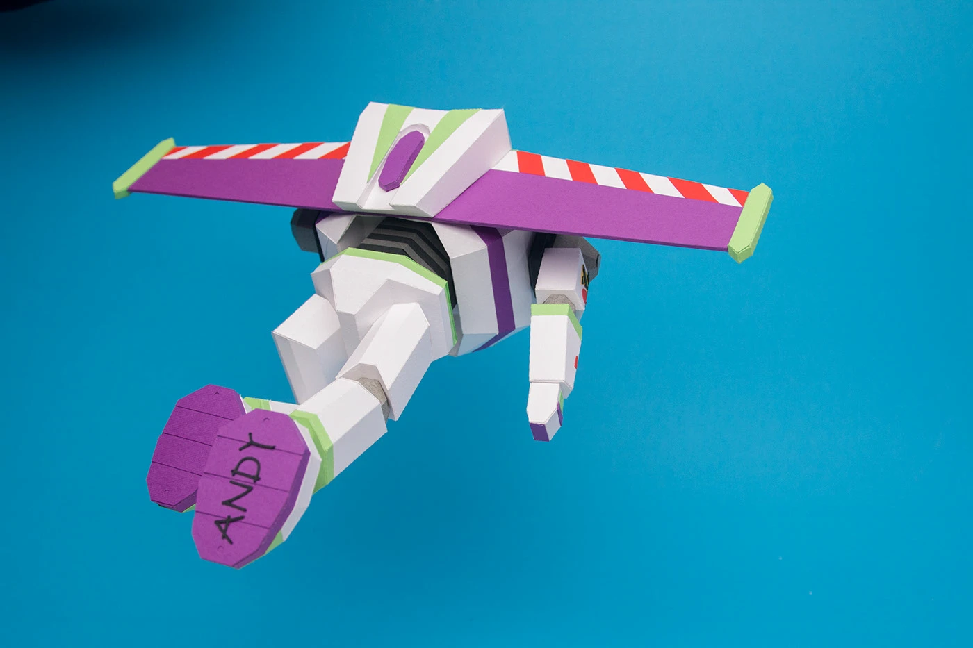Image 12: toy story pixar Exhibition papercraft Zurg buzz lightyear disney lowpoly sculpture
