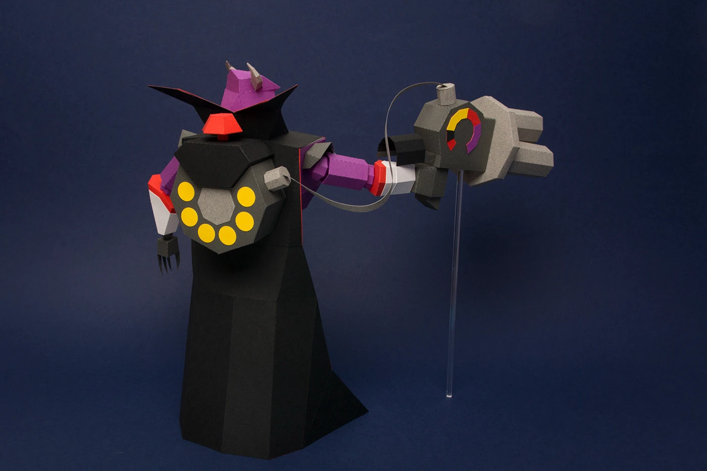 Image 16: toy story pixar Exhibition papercraft Zurg buzz lightyear disney lowpoly sculpture