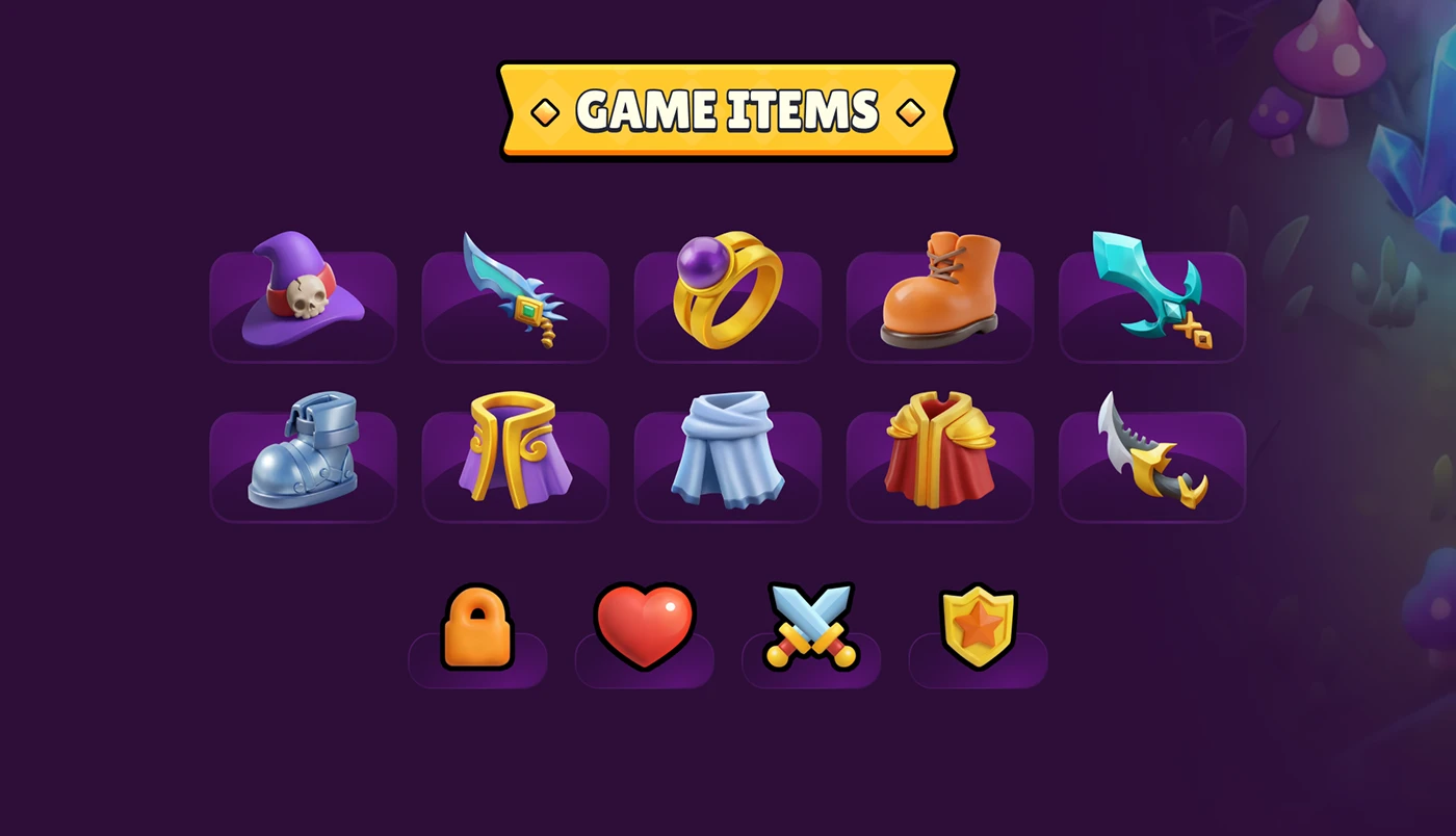 Image 10: 2D art digital illustration Character design concept art UI/UX game design Gaming game ui арт Game Art