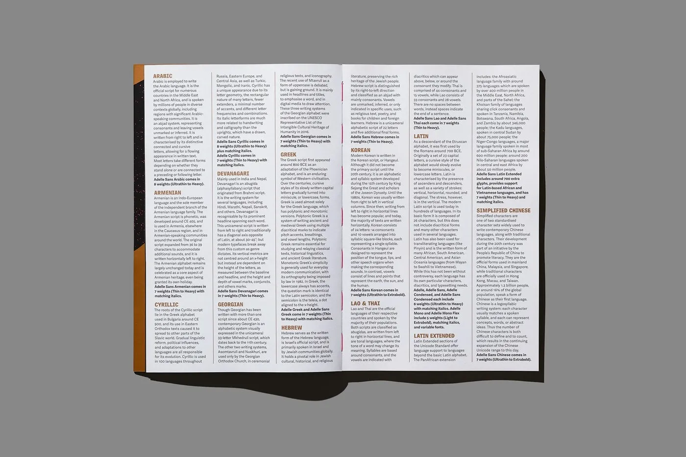 Image 4: Adelle Mono and Serif weight comparison — typography design by Tereza Bettinardi