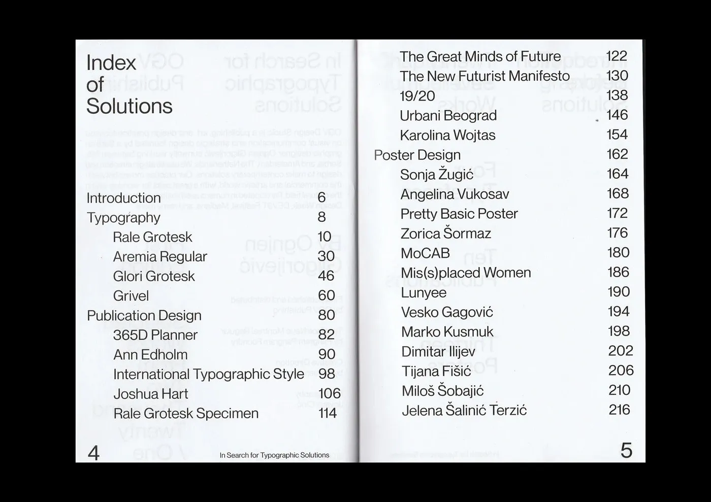 Image 8: in search for typographic solutions ognjen gligorijevic publication showcase