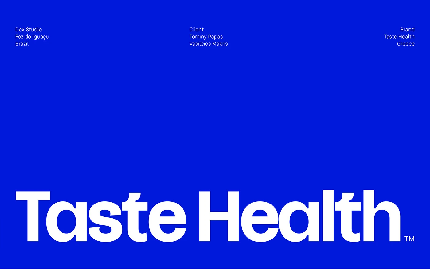 Img02 - Taste Health: Bold Typography Meets Cobalt Blue in Modern Nutrition Branding