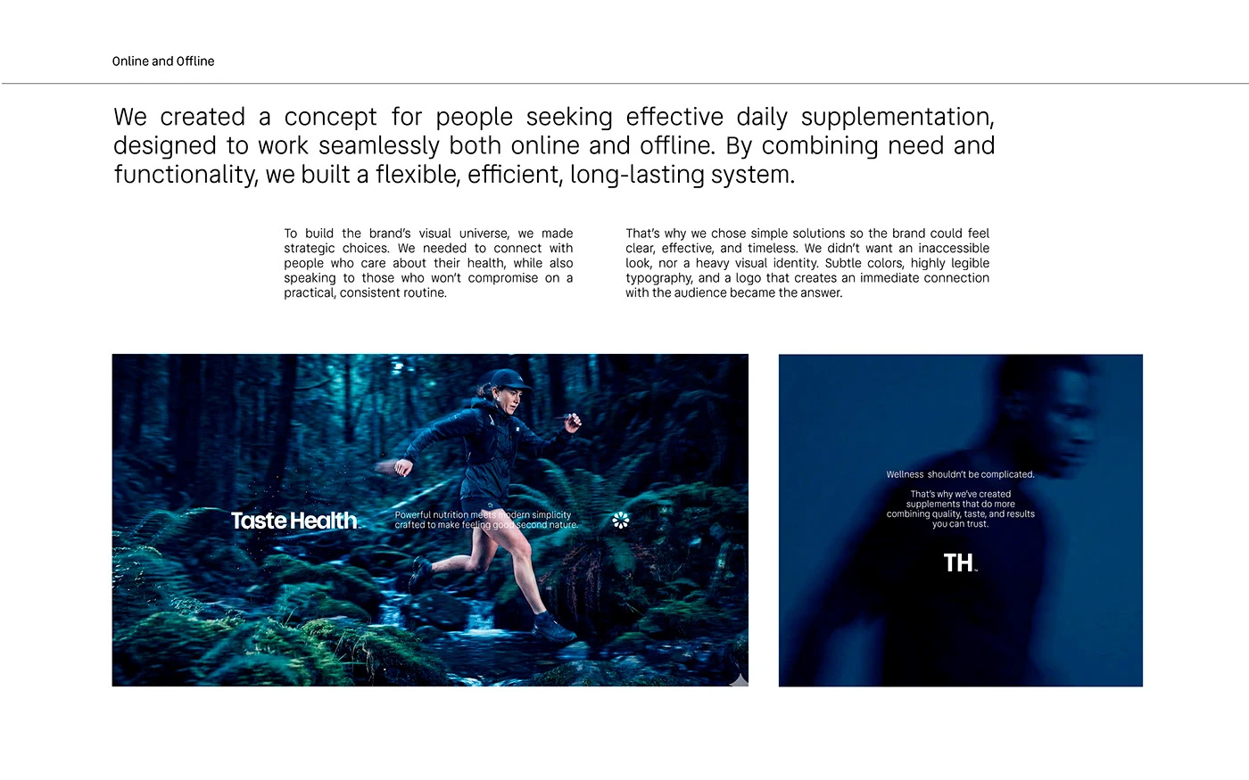 Img03 - Taste Health: Bold Typography Meets Cobalt Blue in Modern Nutrition Branding