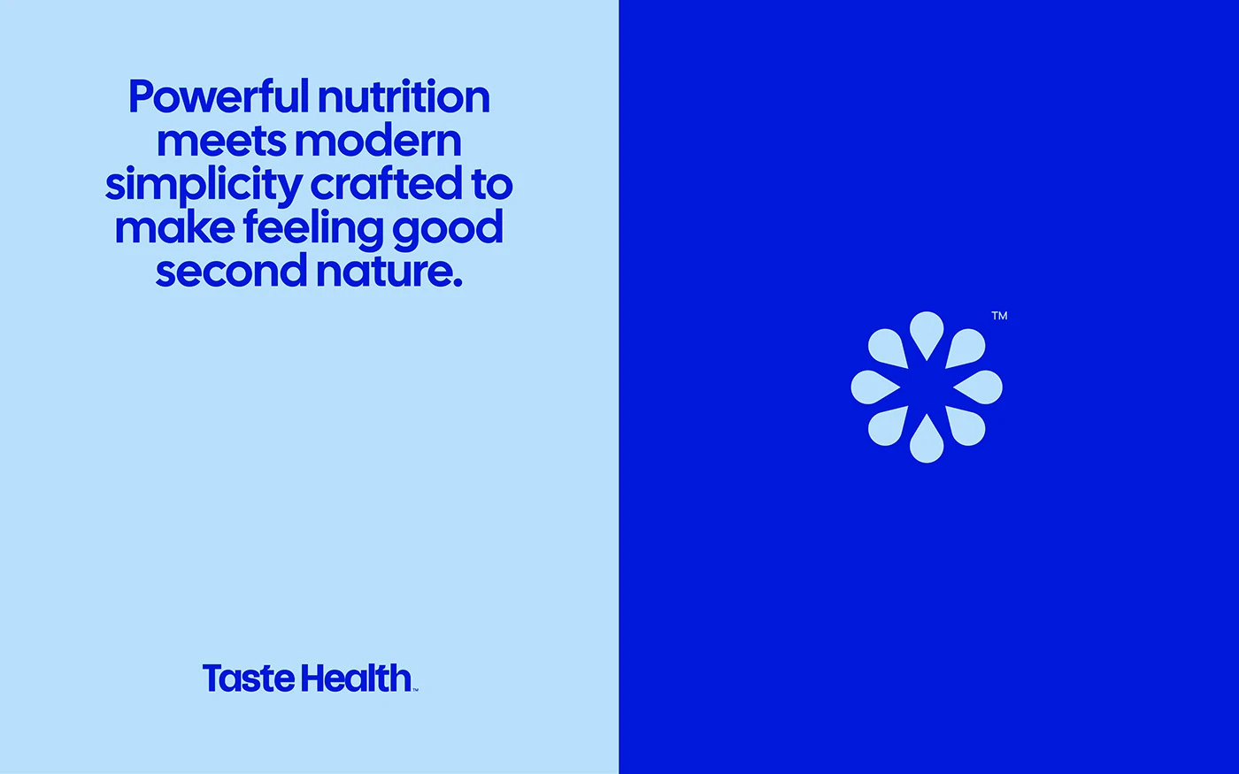 Img06 - Taste Health: Bold Typography Meets Cobalt Blue in Modern Nutrition Branding