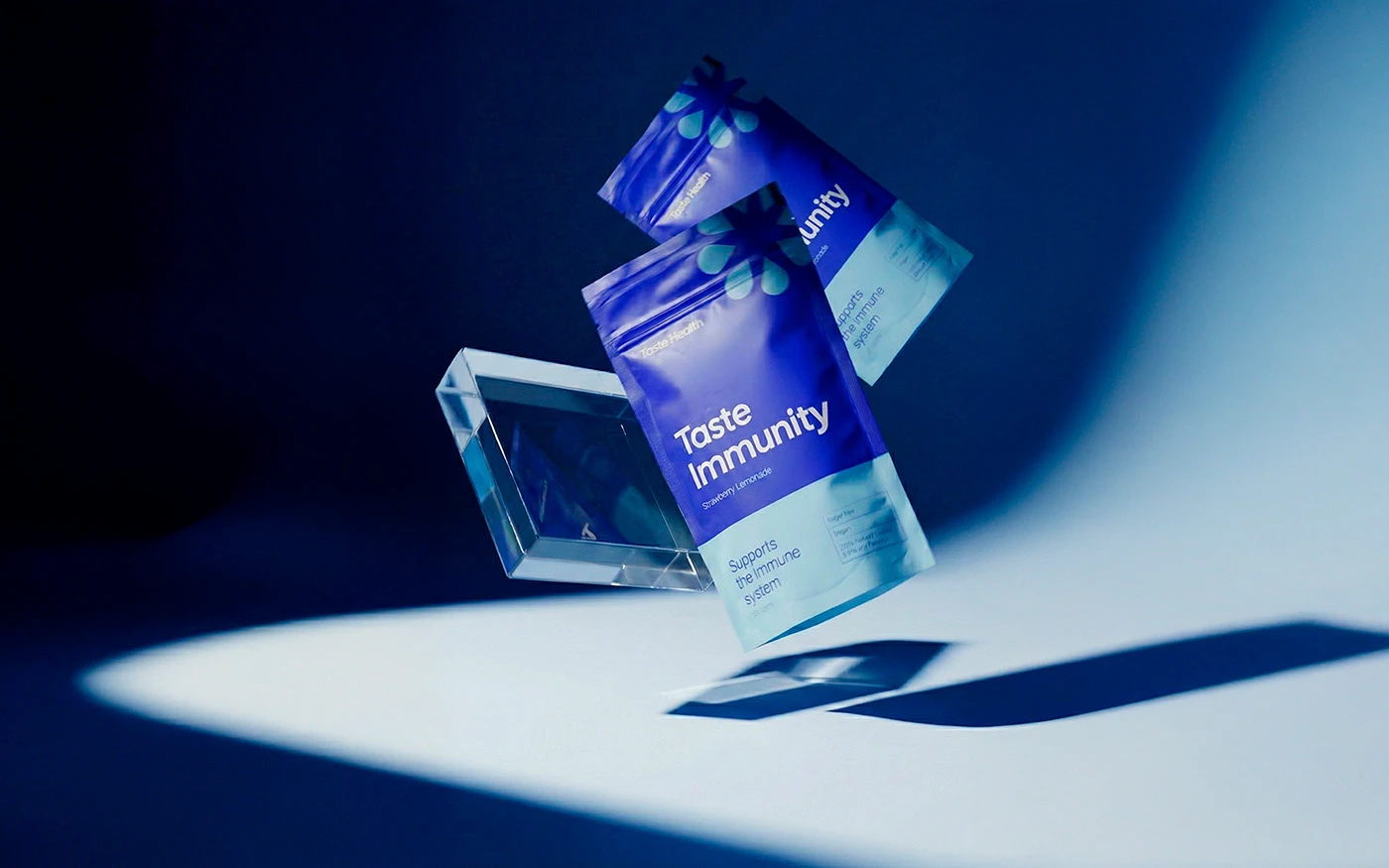Img08 - Taste Health: Bold Typography Meets Cobalt Blue in Modern Nutrition Branding
