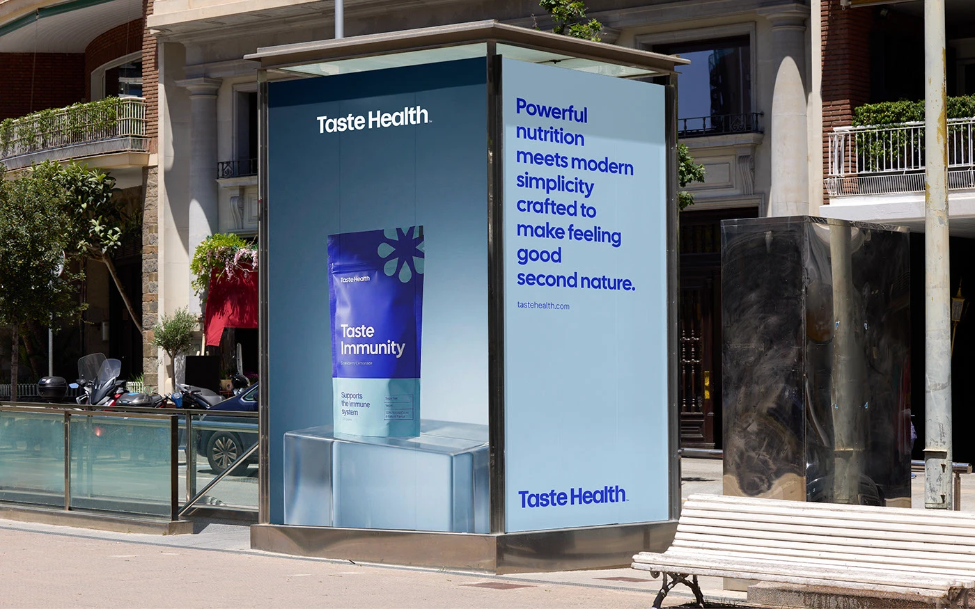 Img11 - Taste Health: Bold Typography Meets Cobalt Blue in Modern Nutrition Branding