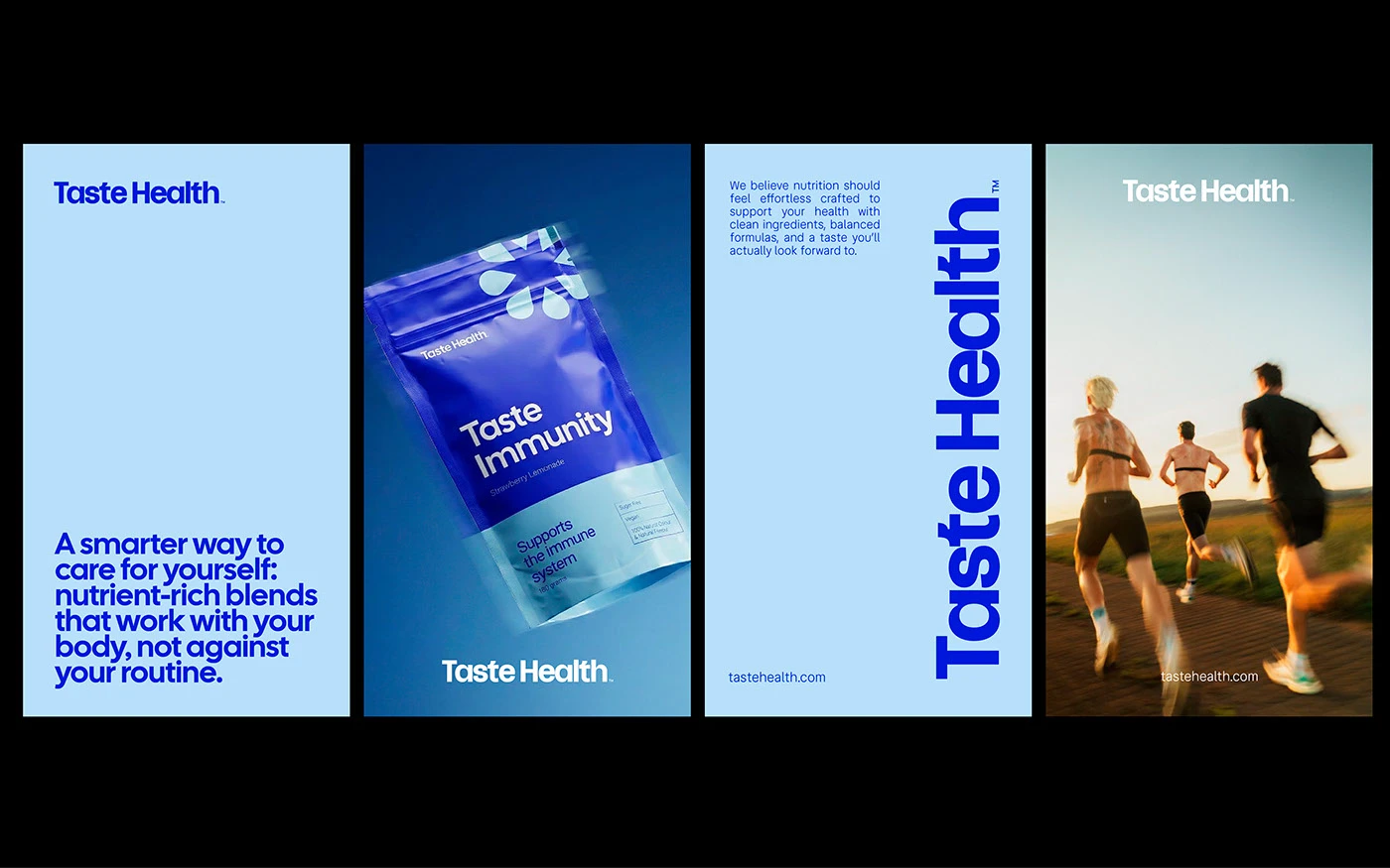 Img12 - Taste Health: Bold Typography Meets Cobalt Blue in Modern Nutrition Branding
