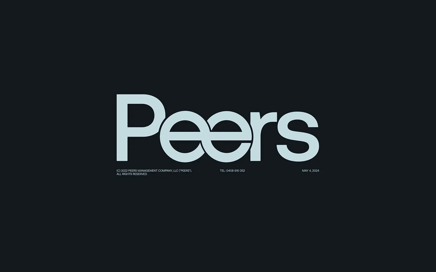 Peers Visual Identity by Anvar K.: Custom Typography and Grid Systems