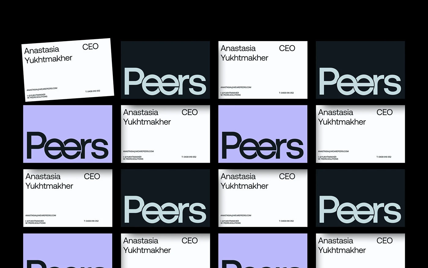 Img03 - Peers Visual Identity by Anvar K.: Custom Typography and Grid Systems