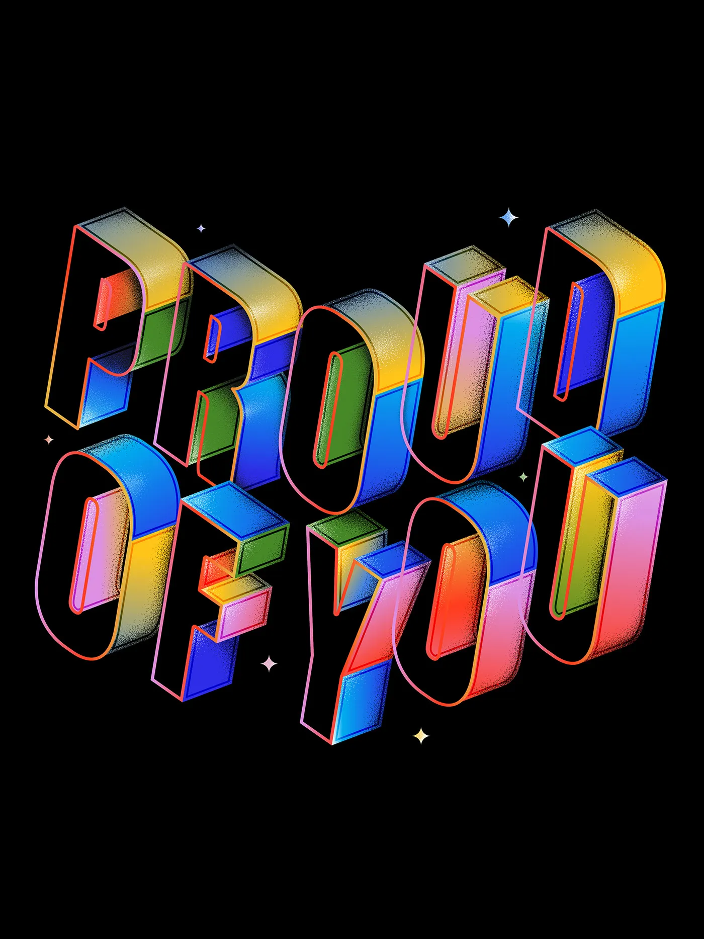 Type 1.1 by Hust Wilson: Isometric Forms and Granular Shading in Custom Typography
