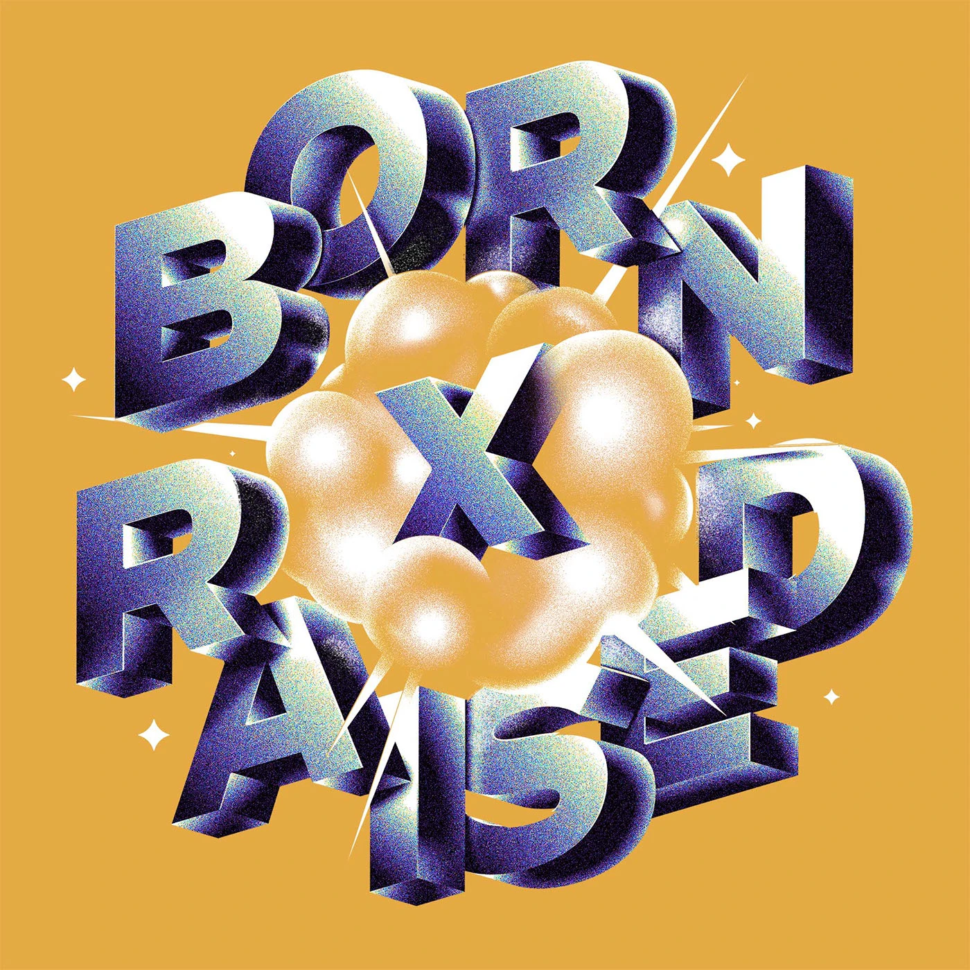Img09 - Type 1.1 by Hust Wilson: Isometric Forms and Granular Shading in Custom Typography