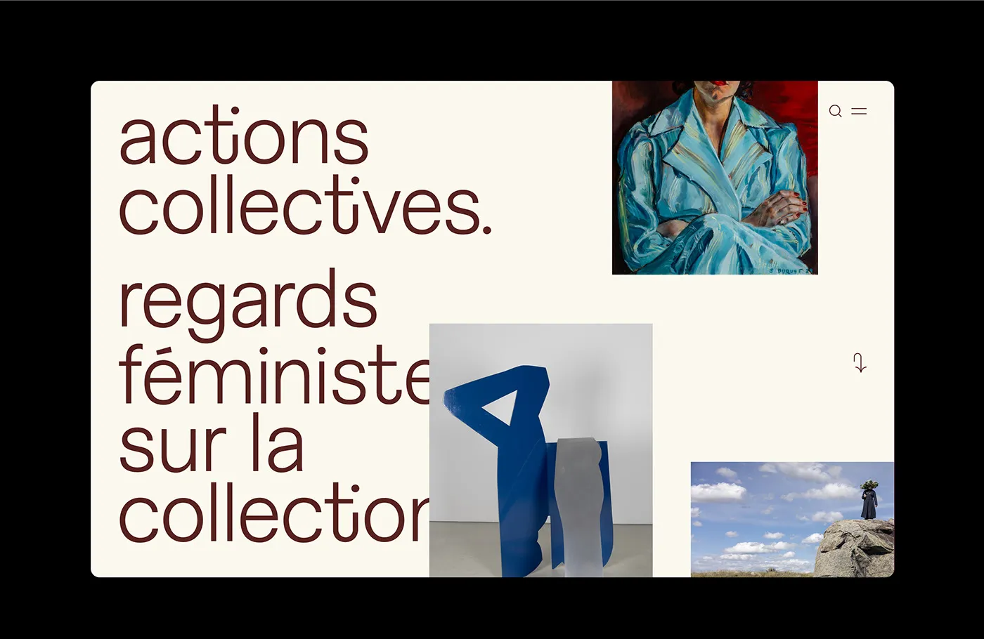 Collective Actions: Editorial Web Design for Digital Art Exhibition by Paprika Design
