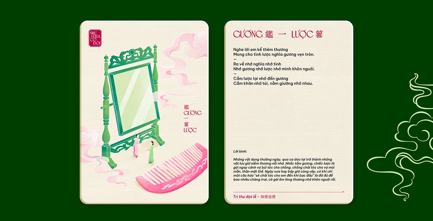 Img08 - NHƯ ĐŨA CÓ ĐÔI – A Vietnamese Cultural Card Design Project by Miên Ơi