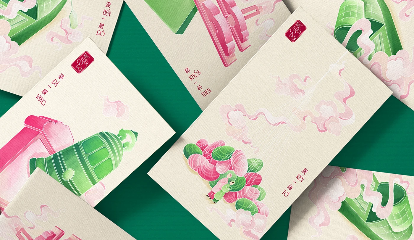 Img15 - NHƯ ĐŨA CÓ ĐÔI – A Vietnamese Cultural Card Design Project by Miên Ơi