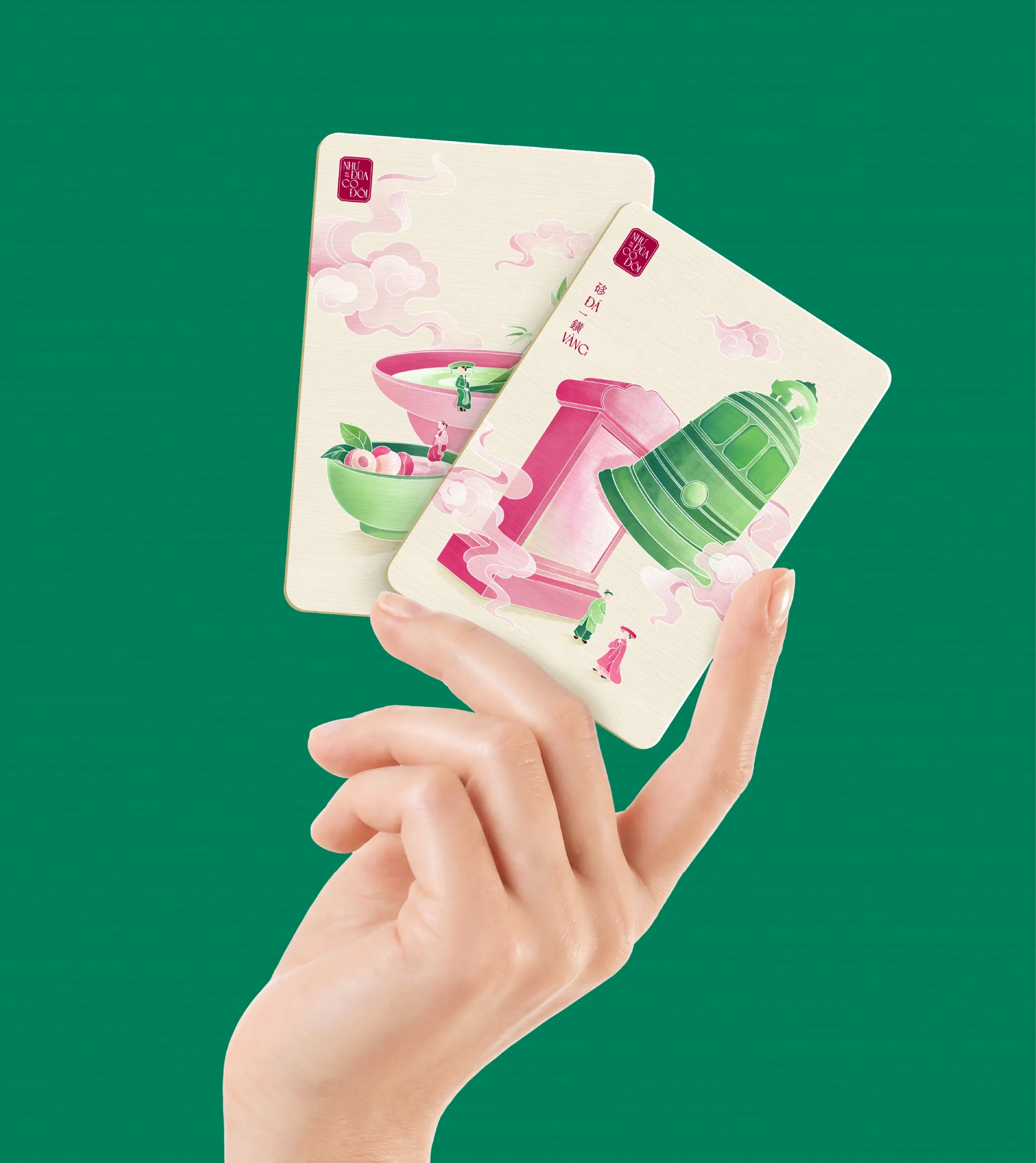 Img16 - NHƯ ĐŨA CÓ ĐÔI – A Vietnamese Cultural Card Design Project by Miên Ơi