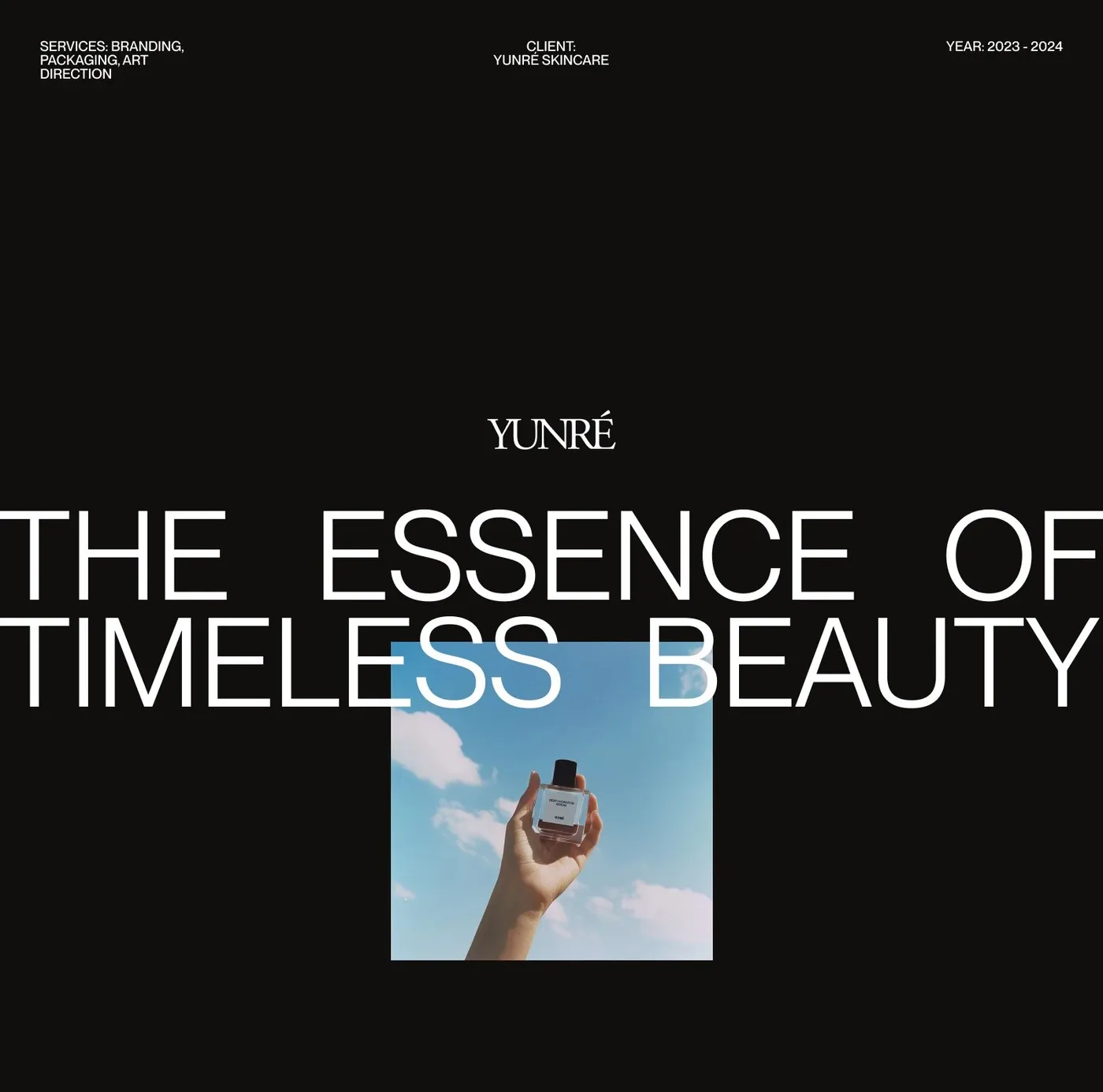 Yunré Skincare Branding by Owlsome Studio: A Minimalist Balance of Marine Science and Earthy Textures