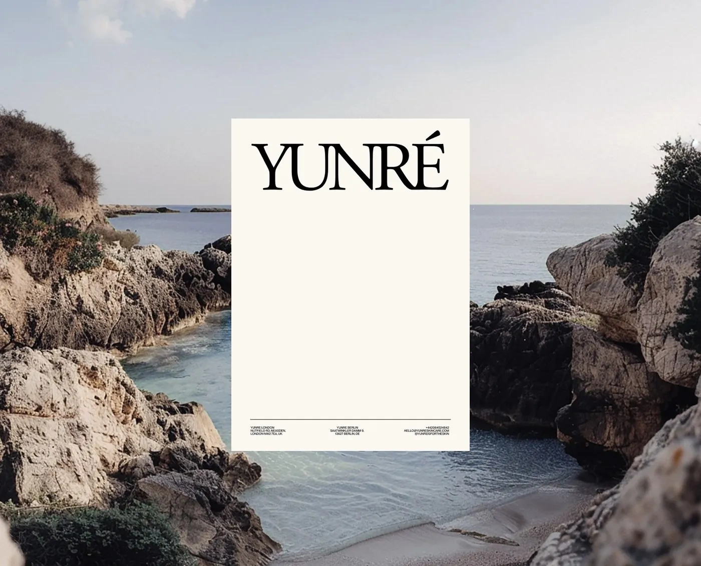 Img07 - Yunré Skincare Branding by Owlsome Studio: A Minimalist Balance of Marine Science and Earthy Textures
