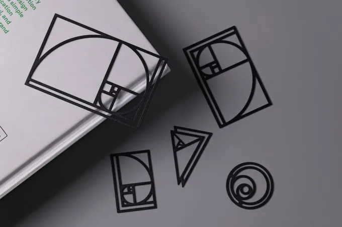 Img06 - 1.618 Golden Ratio Paperclip by Yuan Design Studio: Bringing Geometry to Desk Tools