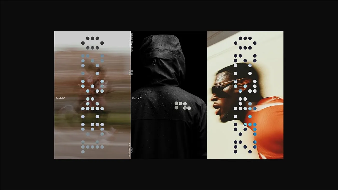 Img08 - Runlab: Technical Running Apparel and Modular Dot-Matrix Branding