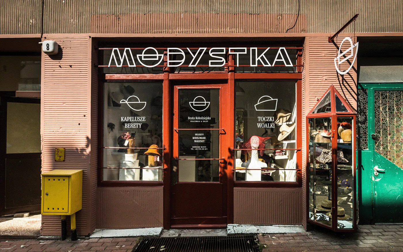 Modystka Storefront Redesign: Crafting Identity with Metal Signage