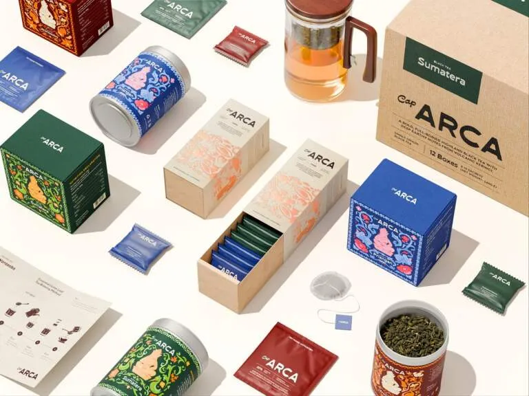 Teh Cap Arca: A Nostalgic Tea Branding and Packaging System Img01 - Teh Cap Arca: A Nostalgic Tea Branding and Packaging System