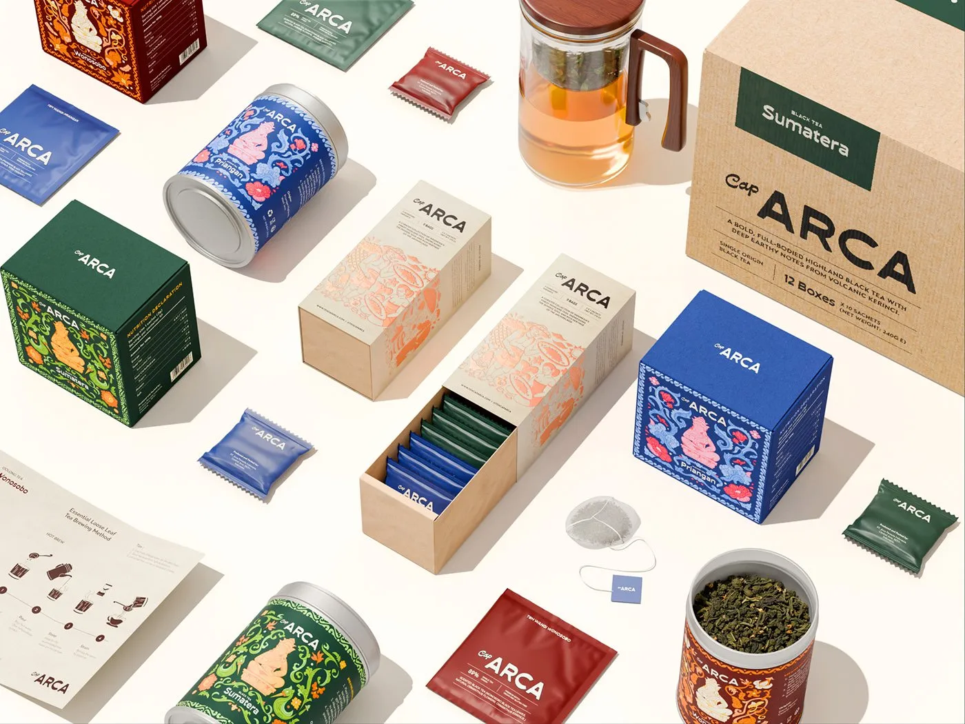 Img01 - Teh Cap Arca: A Nostalgic Tea Branding and Packaging System