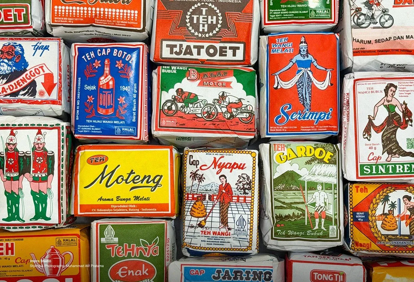Img02 - Teh Cap Arca: A Nostalgic Tea Branding and Packaging System