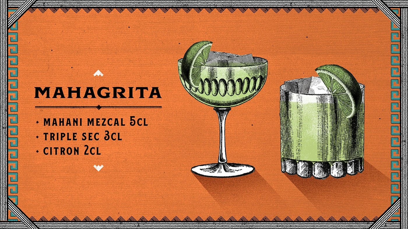 Img09 - Mahani Tequila Packaging and Video Illustrations by Eduardo Ramón