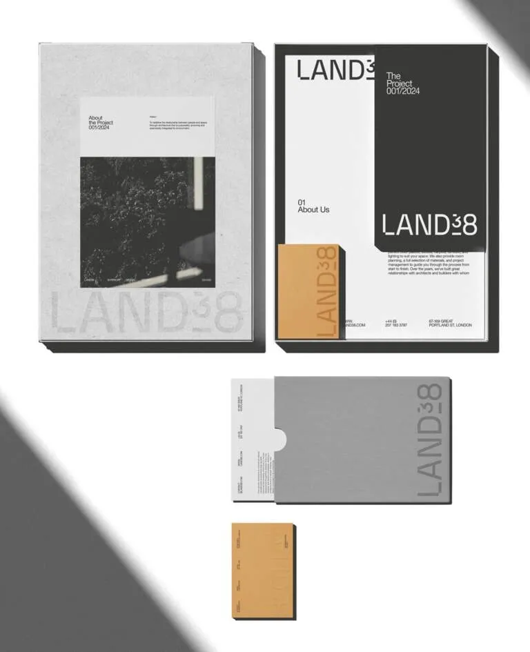 LAND38: Swiss-Inspired Brand Identity for Interior Architecture Img01 - LAND38: Swiss-Inspired Brand Identity for Interior Architecture