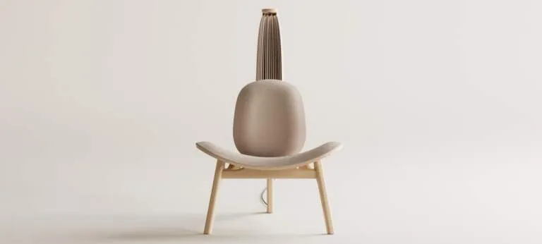 Shanti Meditation Chair by Futurewave: An Acoustic Cocoon for Modern Spaces Img01 - Shanti Meditation Chair by Futurewave: An Acoustic Cocoon for Modern Spaces