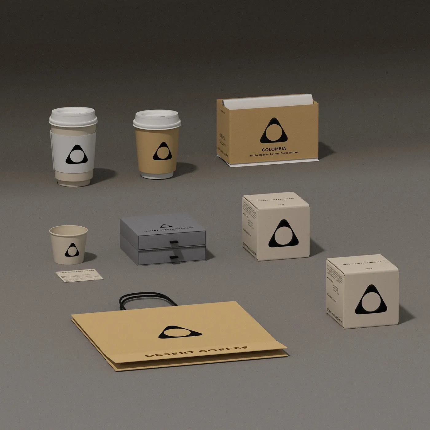 Desert Coffee Roasters: Minimalist Visual Identity and Packaging by taoSTUDIO