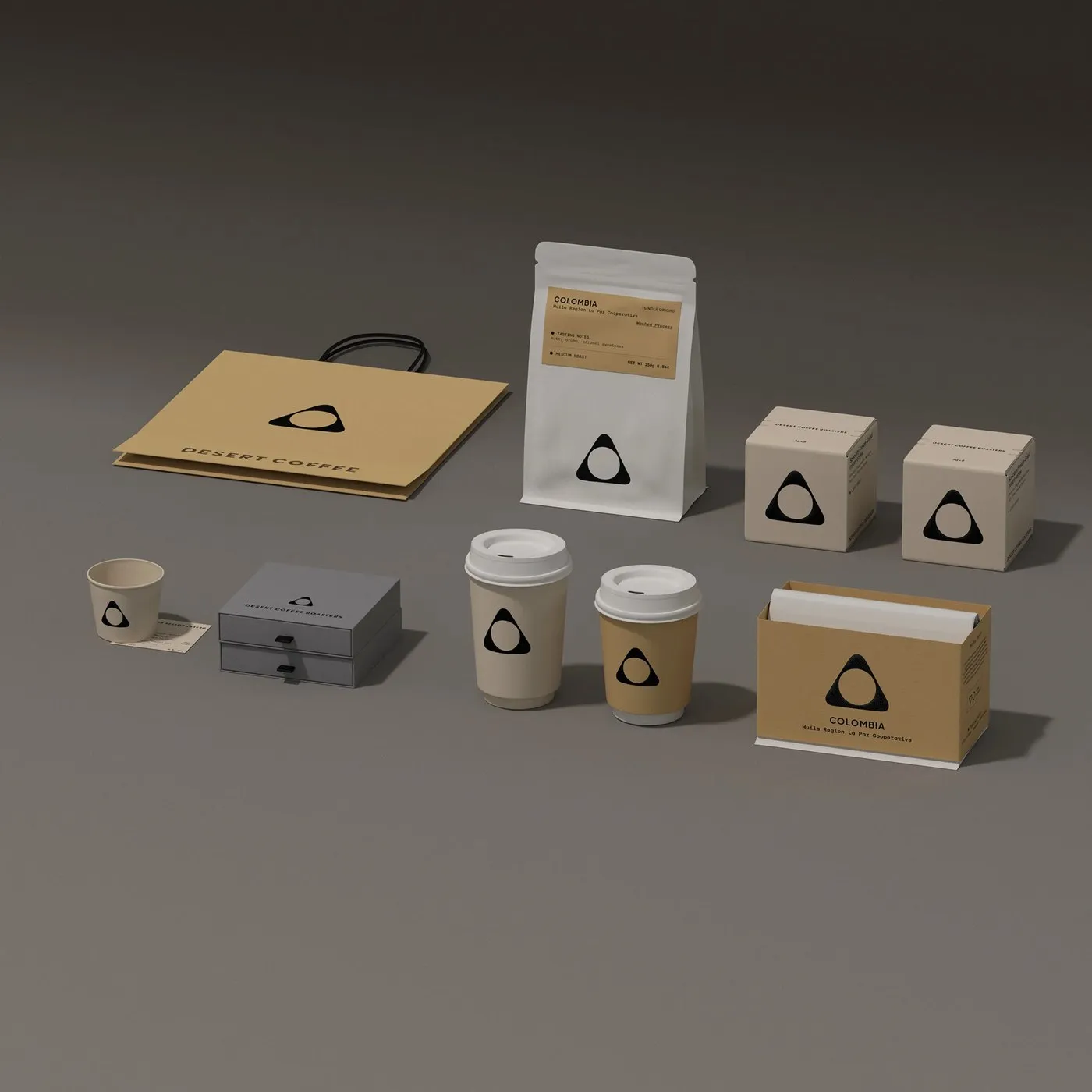Img07 - Desert Coffee Roasters: Minimalist Visual Identity and Packaging by taoSTUDIO