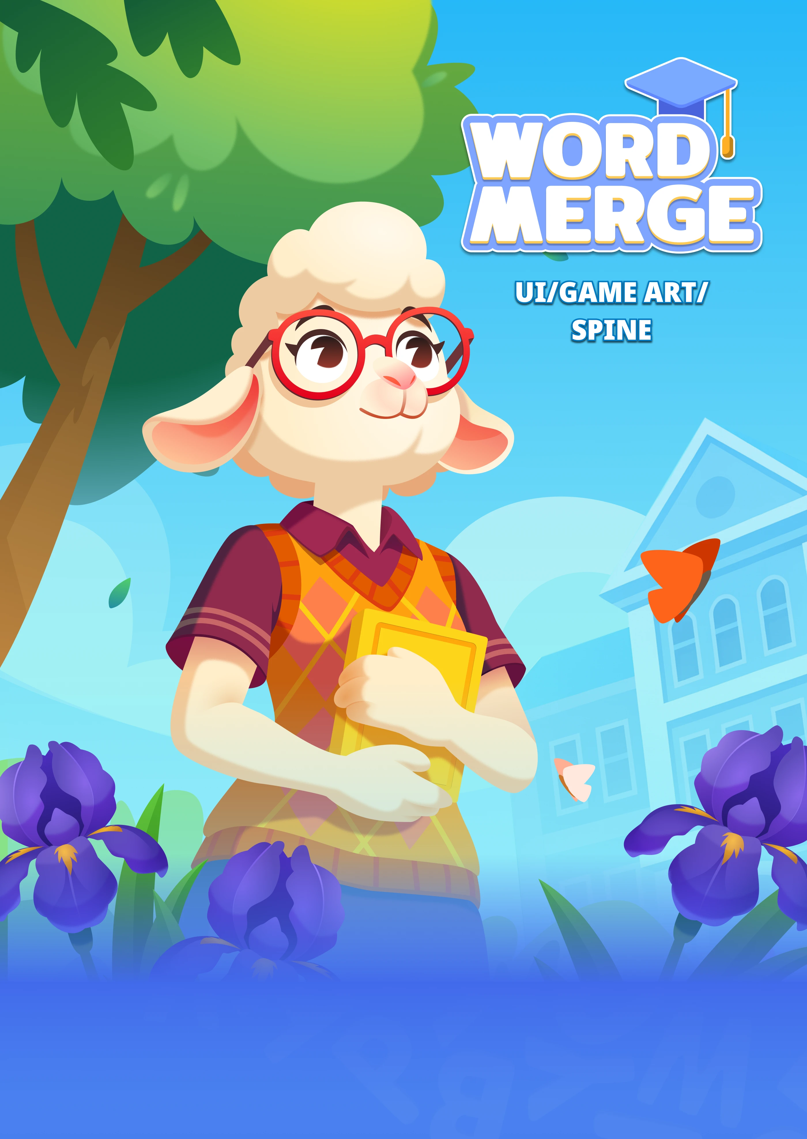 Word Merge Game Art and UI Design by Viktoria Borodenko