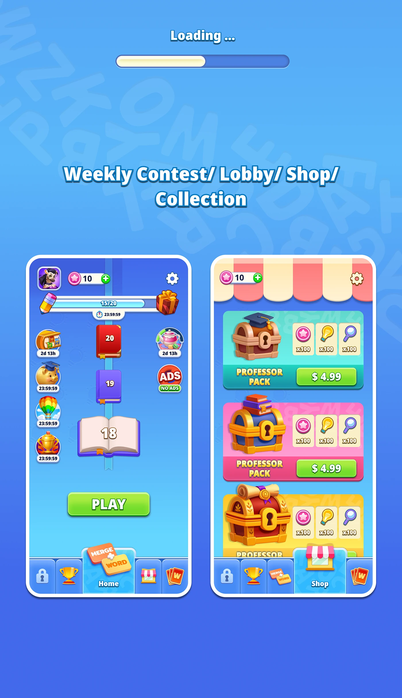 Img03 - Word Merge Game Art and UI Design by Viktoria Borodenko