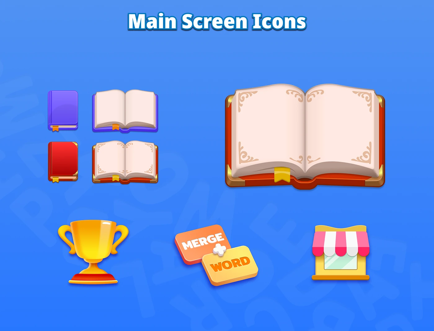 Img08 - Word Merge Game Art and UI Design by Viktoria Borodenko