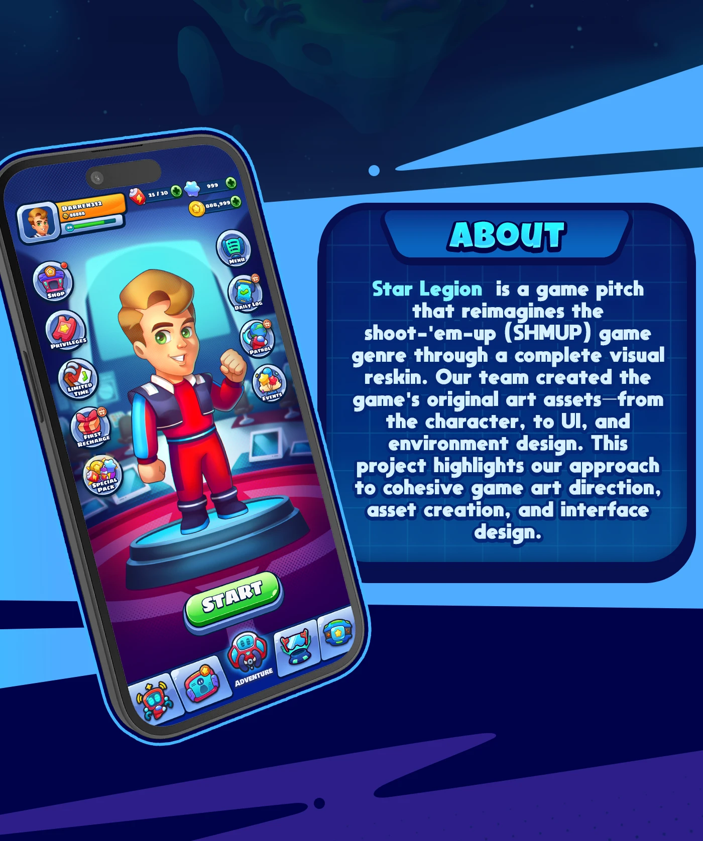 Img02 - STAR LEGION - Visual Concept and Art Direction for a Casual Game