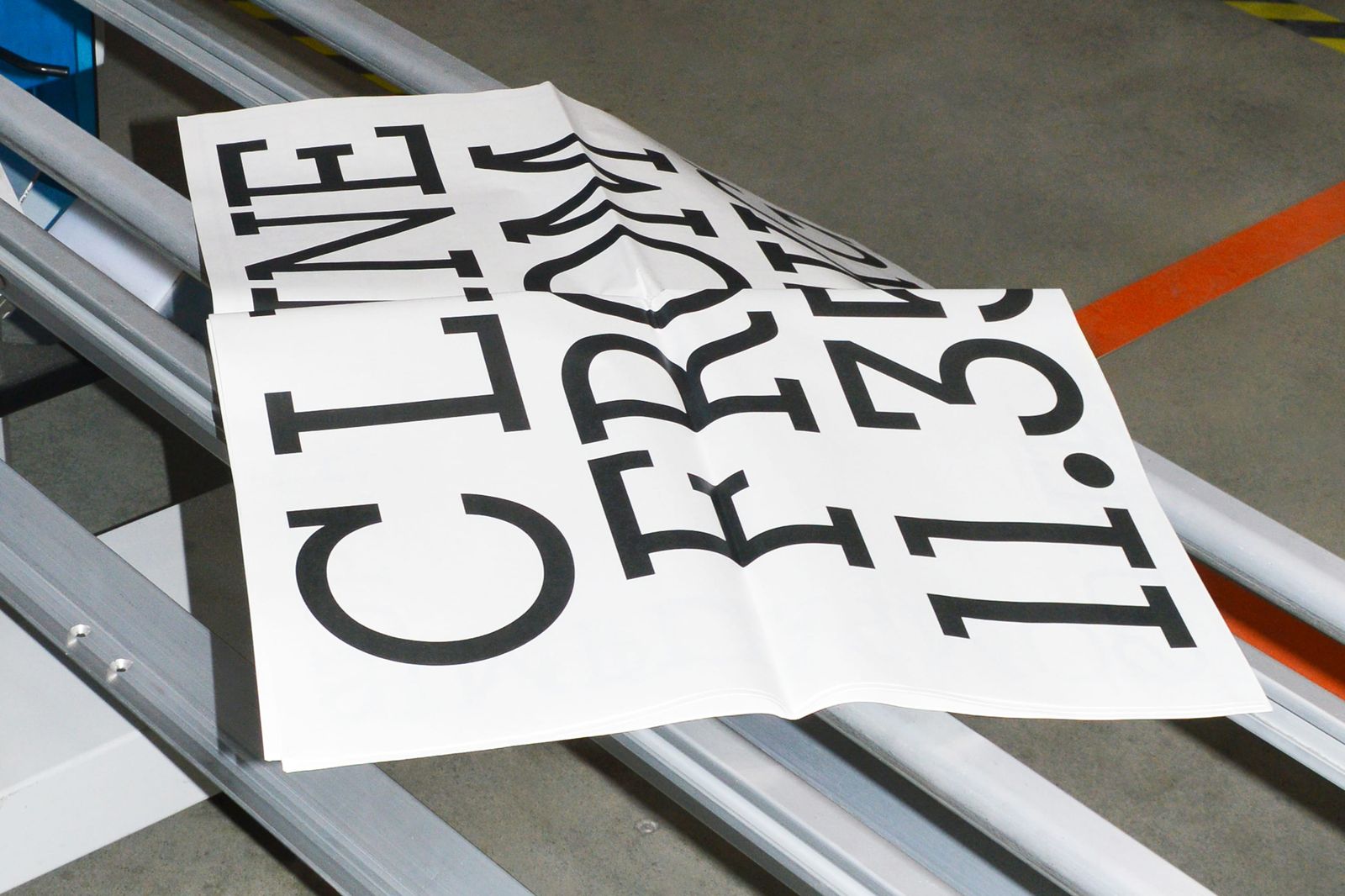 Image 4: Brompton global branding printed newspaper publication on factory rack