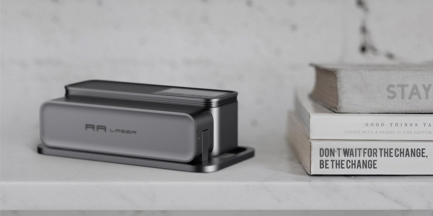 Image 4: ra laser z3 laser engraving process on material-11326-ra-laser-z3-a-minimalist-and-foldable-portable-engraver-design