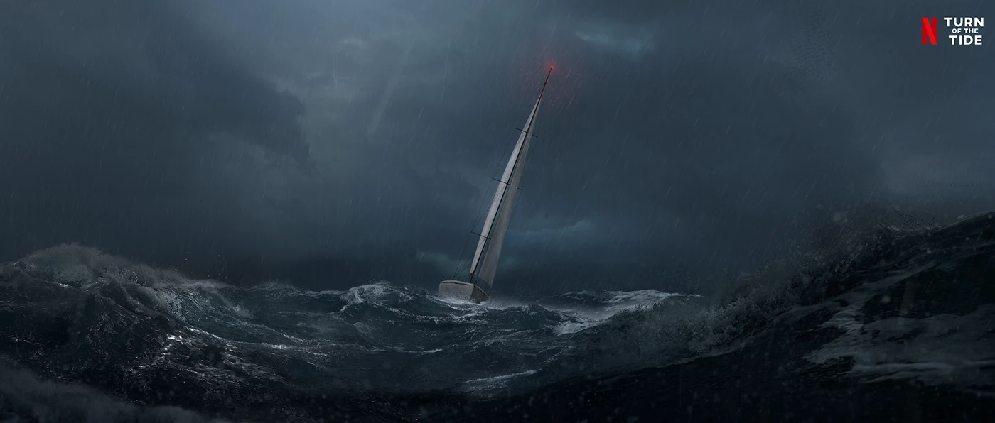 Storm Concept Art for Netflix’s Turn Of The Tide by Benjamin Nazon