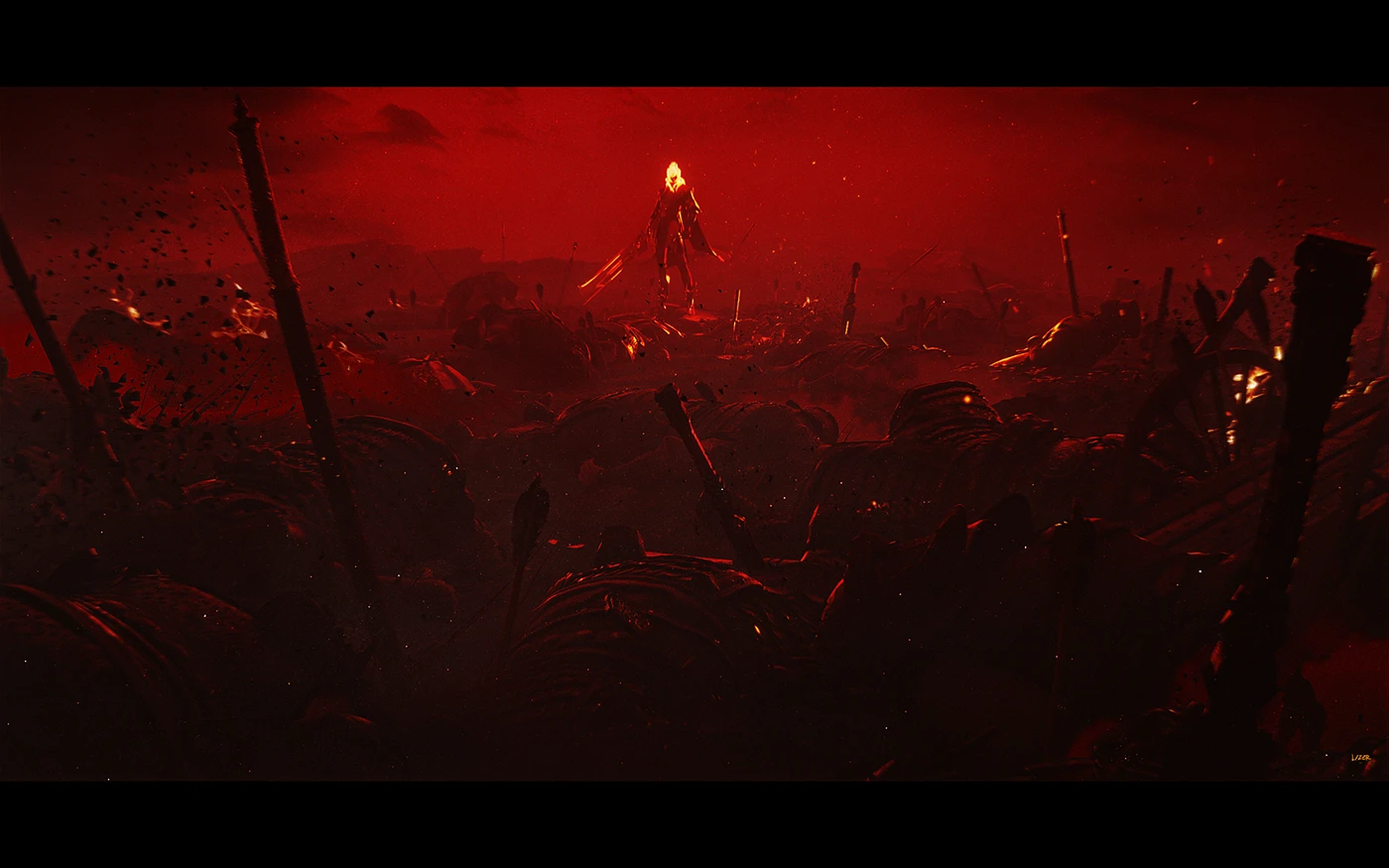 The Striking Concept Art of GoldSpear & RedMist by Lizer