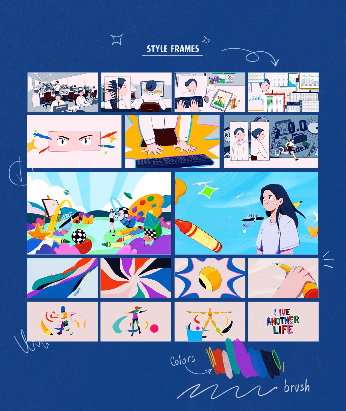 Image 13: animation animation 2d frame by frame Digital Art ILLUSTRATION motion graphics 2D Animation Another Life Procreate dreams anımated