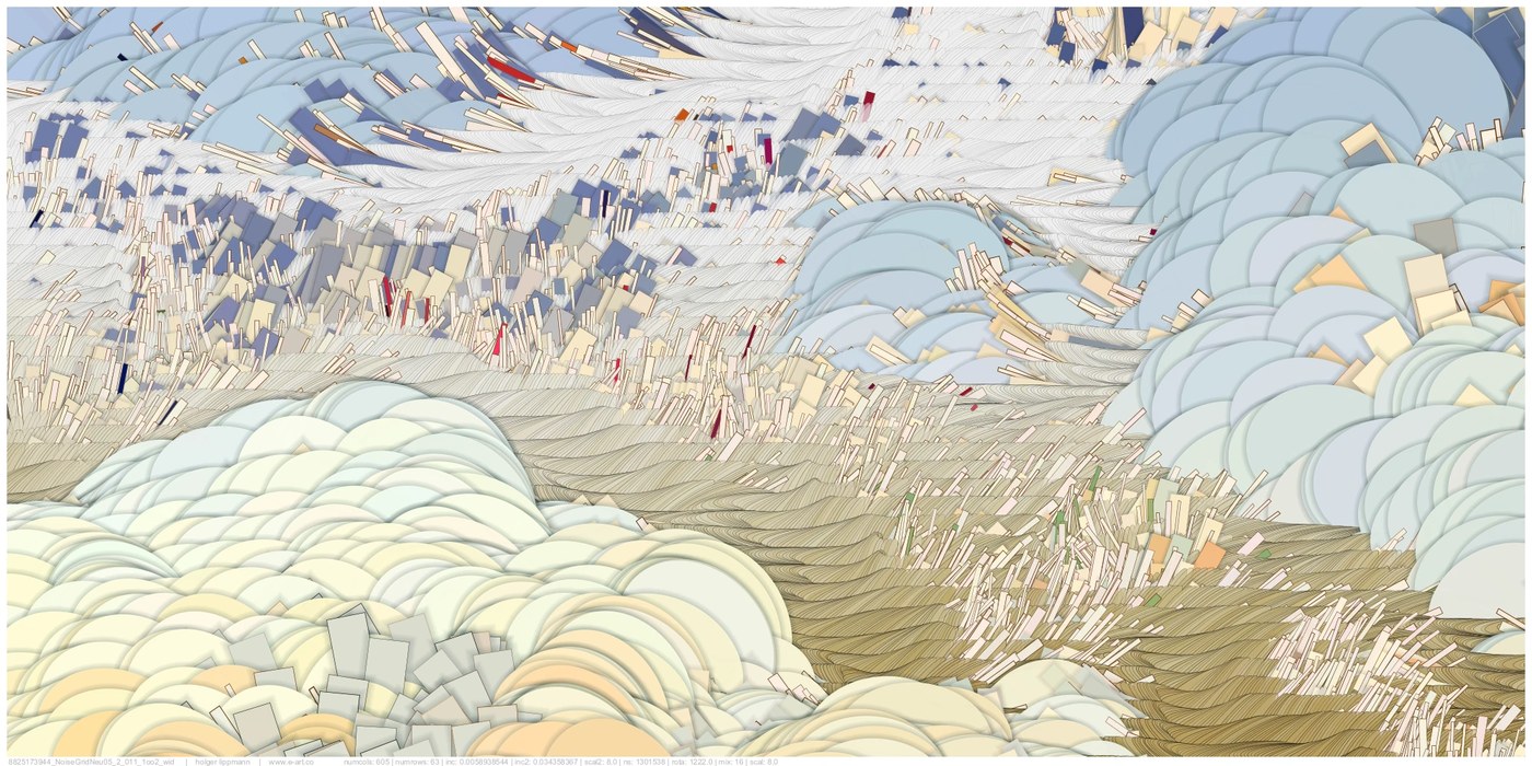 Image 4: noise-scape 2025 holger lippmann digital landscape abstract layout