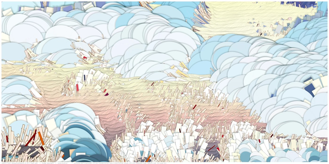 Image 5: noise-scape 2025 holger lippmann code fantasy structured fields