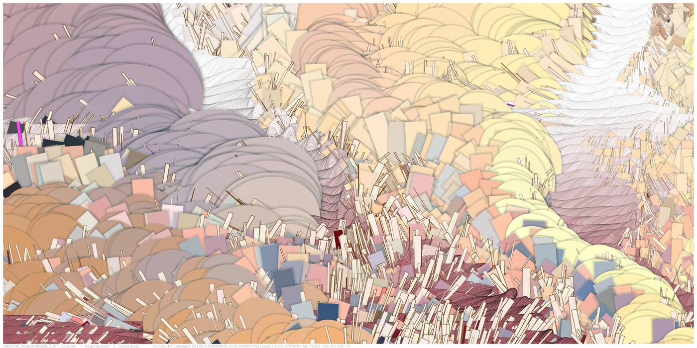 Image 8: noise-scape 2025 holger lippmann final generative art landscape variation