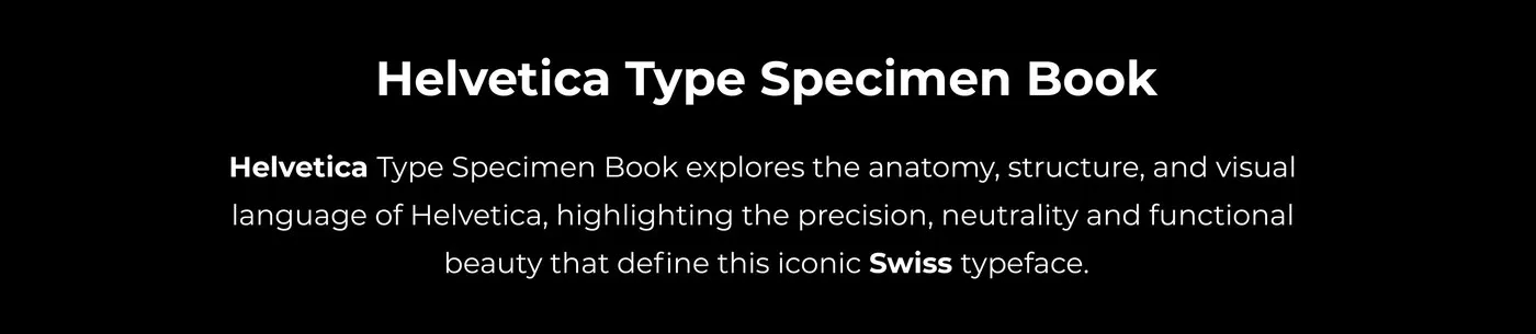 Img02 - Helvetica Type Specimen Book Project by Nehir Köse
